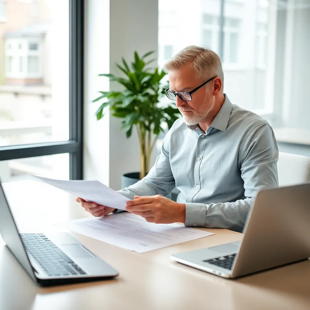 Financieel adviseur die pensioenstrategieën uitlegt aan een cliënt