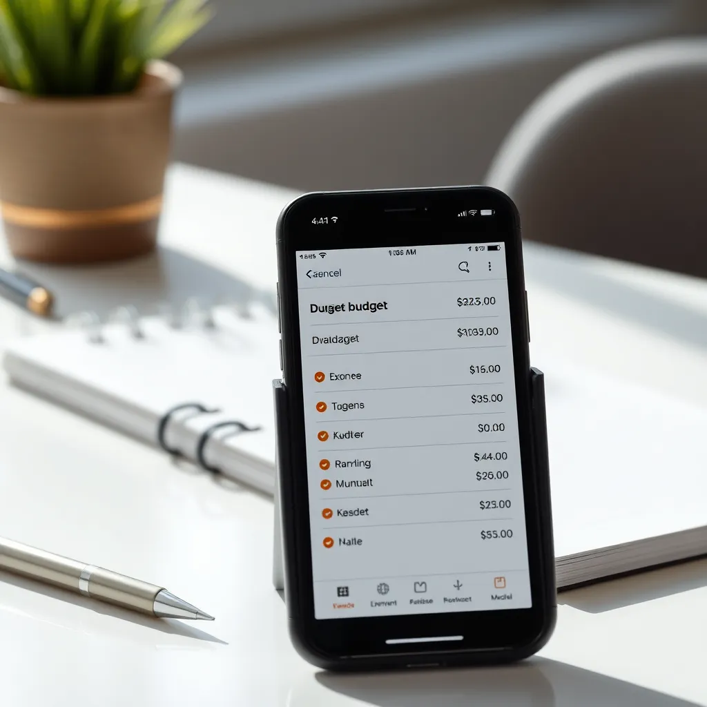 Nederlandse vrouw die financiële apps gebruikt op smartphone en tablet